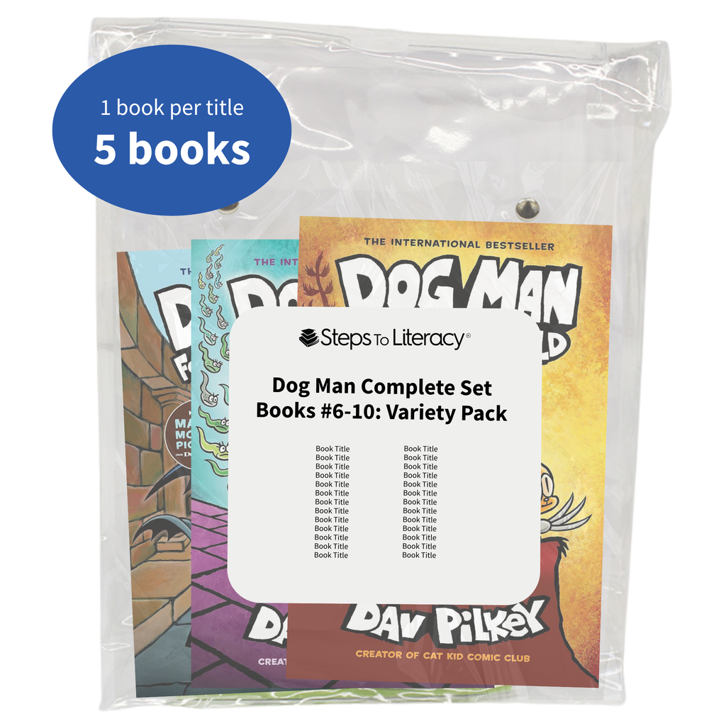 Dog Man Set 2 Books #6-10: Variety Pack – Steps to Literacy