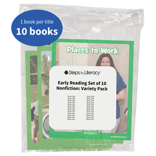 Early Reading Set of 10 Nonfiction: Variety Pack