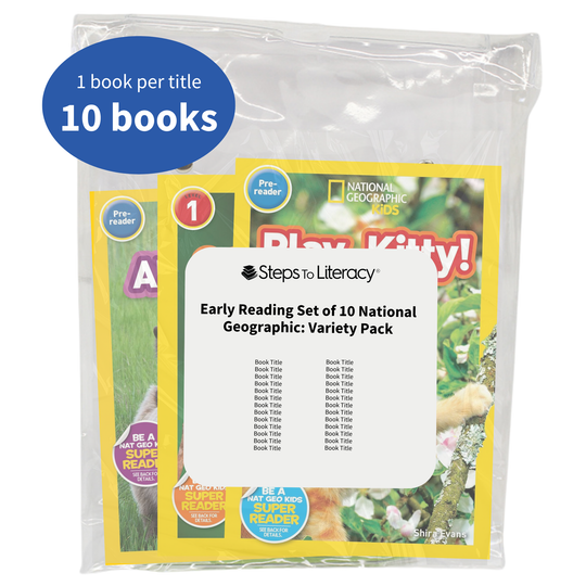 Early Reading Set of 10 National Geographic: Variety Pack