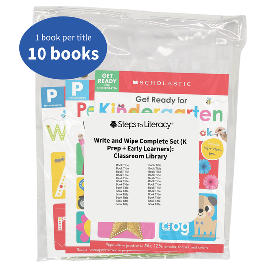 Write and Wipe Complete Set (K Prep + Early Learners): Classroom Library