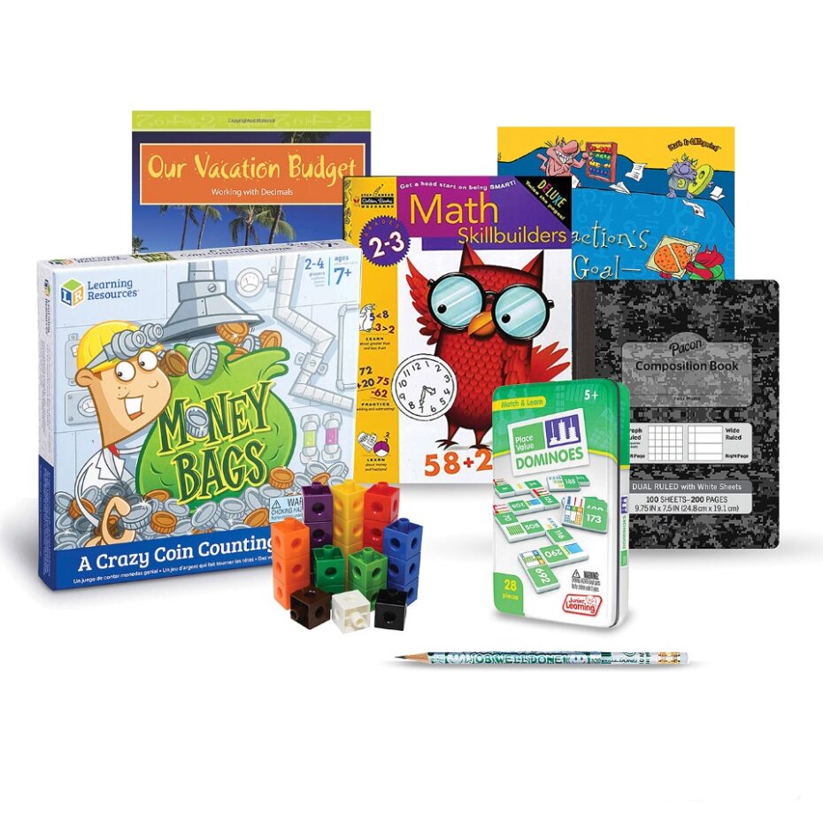 English Grade 2-3 Math Family Engagement Bag – Steps to Literacy