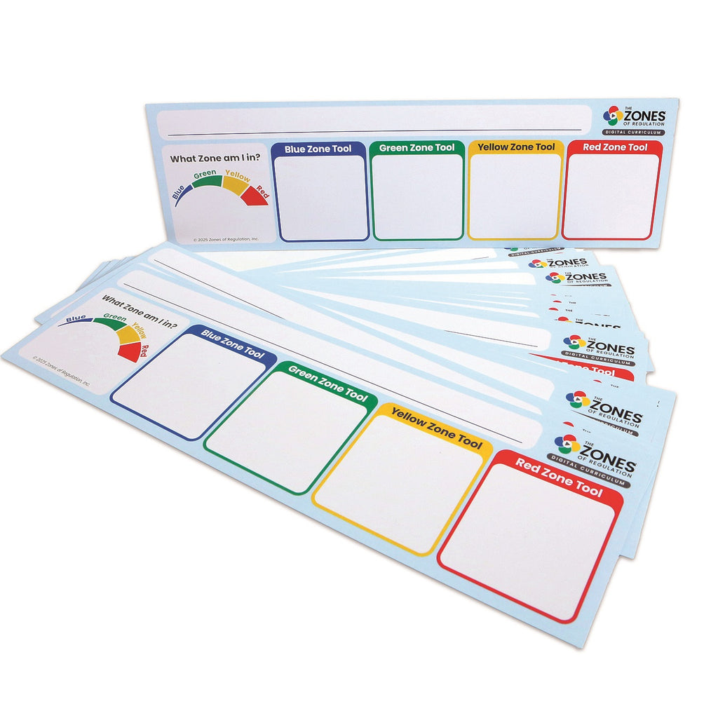 Zones of Regulation Student Name Plates