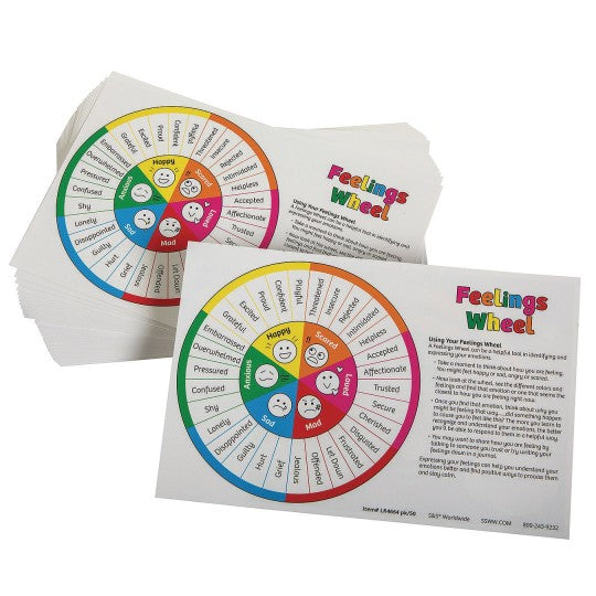 Rainbow Breathing Board & Feeling Wheel (Set of 50)