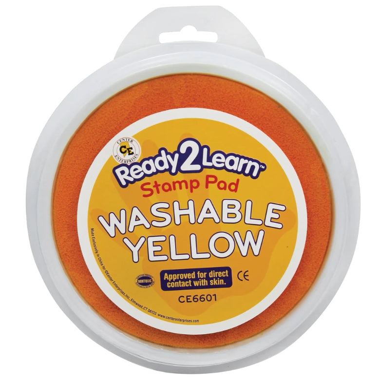 Jumbo Washable Ink Pads: Yellow