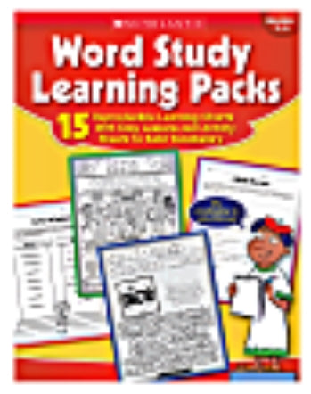 Word Study Learning Packs