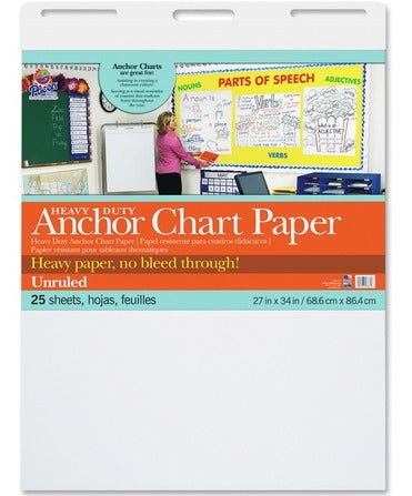 Anchor Chart Paper: 27 x 34