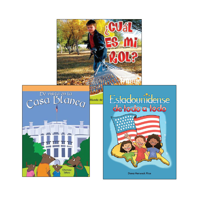 First Grade Spanish Social Studies Variety Pack: Civics and Government