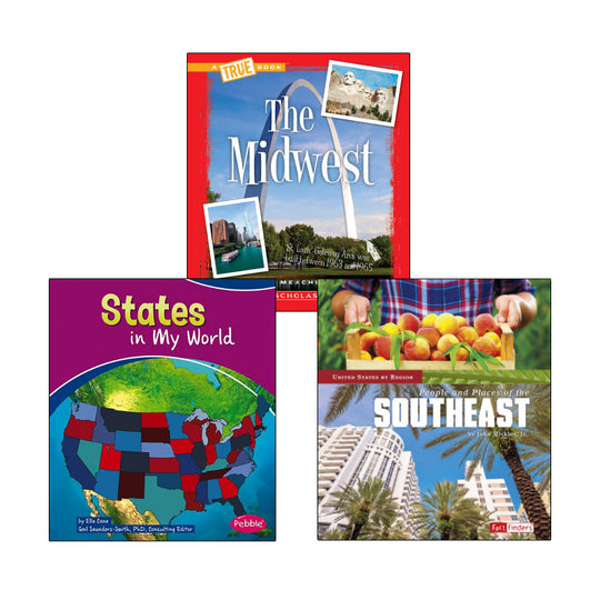 Regions and States- Grades 2-3: Variety Pack