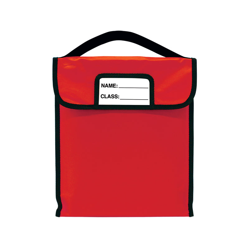 Pack-N-Read w/Elastic Handle - Single Red (10"x12")