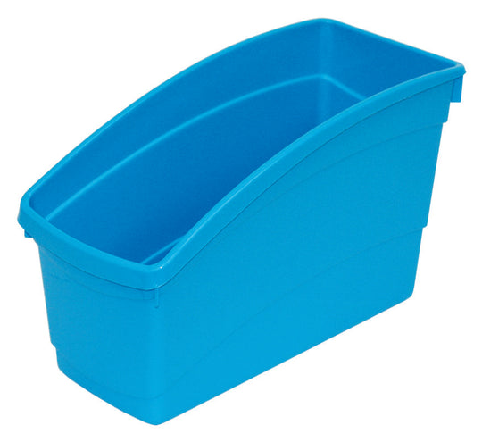 Plastic Book Bin- Bright Blue
