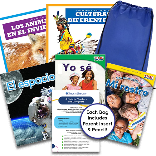Spanish Grade K High-Interest Nonfiction Take Home Bag - 50