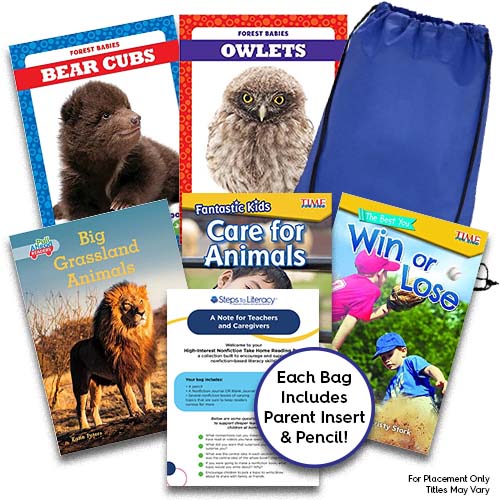 English Grade K High-Interest Nonfiction Take Home Bag - 35