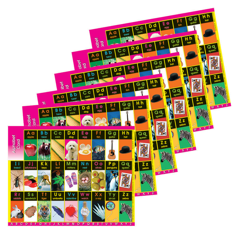 Student Alphabet Cards (Set Of 6)