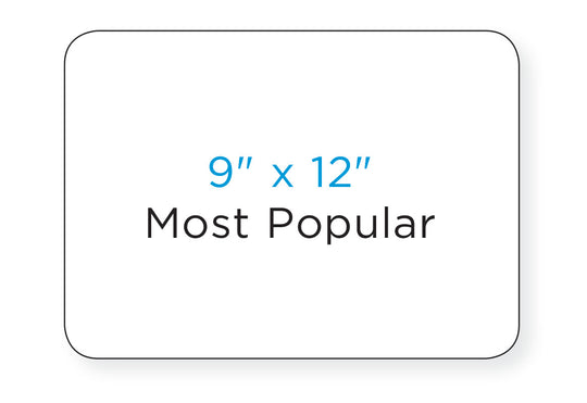 Dry Erase Board: 9" X 12" (Single)