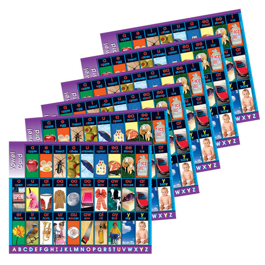 Vowel: Student Cards (Set Of 6)