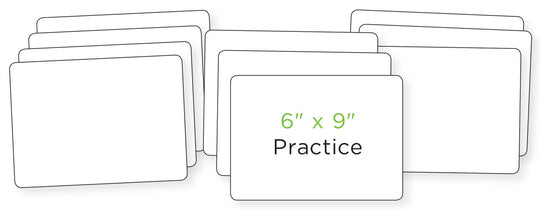 Dry Erase Boards: 6" X 9" (Set of 10)
